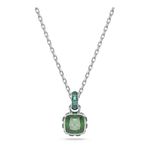 Colgante-Birthstone-Talla-cuadrada-Mayo-Verde-Baño-de-rodio