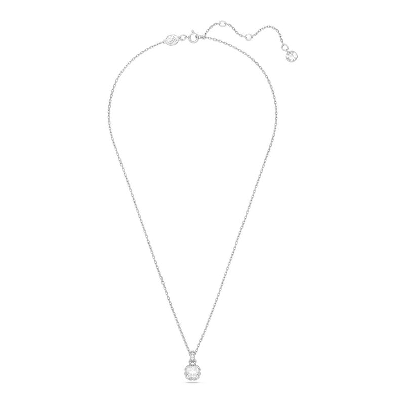 Colgante-Birthstone-Talla-cuadrada-Abril-Blanco-Baño-de-rodio