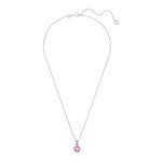 Colgante-Birthstone-Talla-cuadrada-Febrero-Rosa-Baño-de-rodio