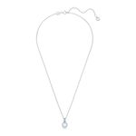 Colgante-Birthstone-Talla-cuadrada-Marzo-Azul-Baño-de-rodio