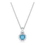 Colgante-Birthstone-Talla-cuadrada-Diciembre-Azul-Baño-de-rodio