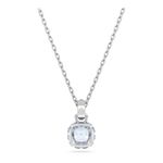 Colgante-Birthstone-Talla-cuadrada-Marzo-Azul-Baño-de-rodio