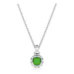 Colgante-Birthstone-Talla-cuadrada-Mayo-Verde-Baño-de-rodio