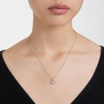 Colgante-Birthstone-Talla-cuadrada-Marzo-Azul-Baño-de-rodio