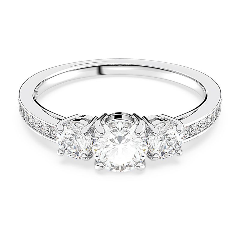Anillo-Attract-Trilogy-Talla-redonda-Blanco-Baño-de-rodio