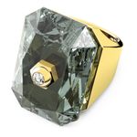 Anillo-de-coctel-Numina-Talla-octogonal-Gris-Baño-tono-oro
