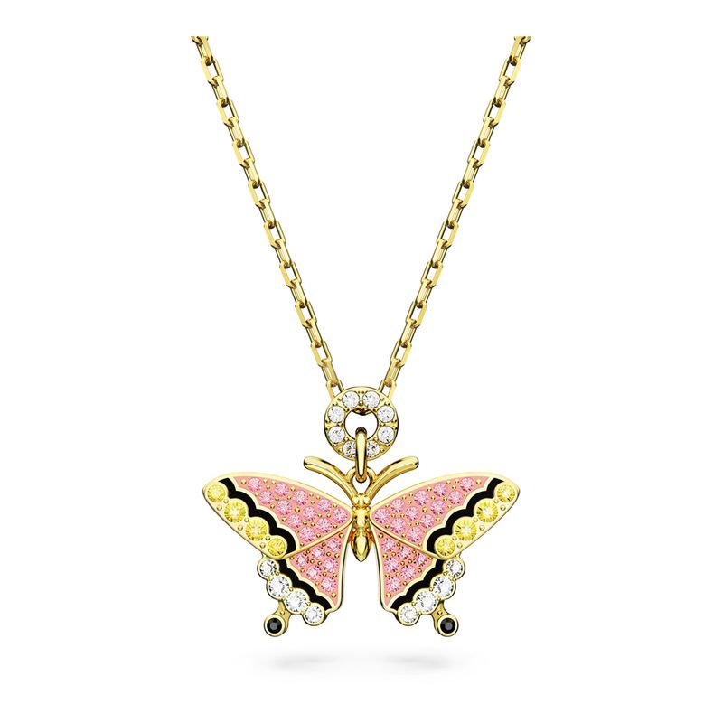 Colgante-Idyllia-Mariposa-Multicolor-Baño-tono-oro