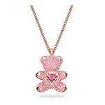 Colgante-Teddy-Oso-Rosa-Baño-tono-oro-rosa