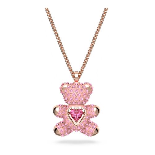Colgante Teddy, Oso, Rosa, Baño tono oro rosa