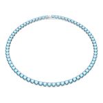 Collar-Matrix-Tennis-Talla-redonda-Medio-Azul-Baño-de-rodio