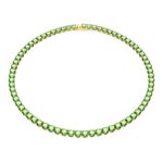 Collar-Matrix-Tennis-Talla-redonda-Medio-Verde-Baño-tono-oro