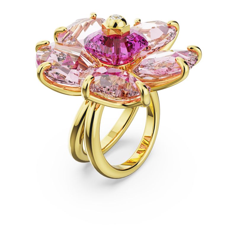 Anillo-de-coctel-Florere-Flor-Rosa-Baño-tono-oro
