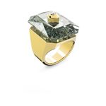 Anillo-de-coctel-Numina-Talla-octogonal-Gris-Baño-tono-oro