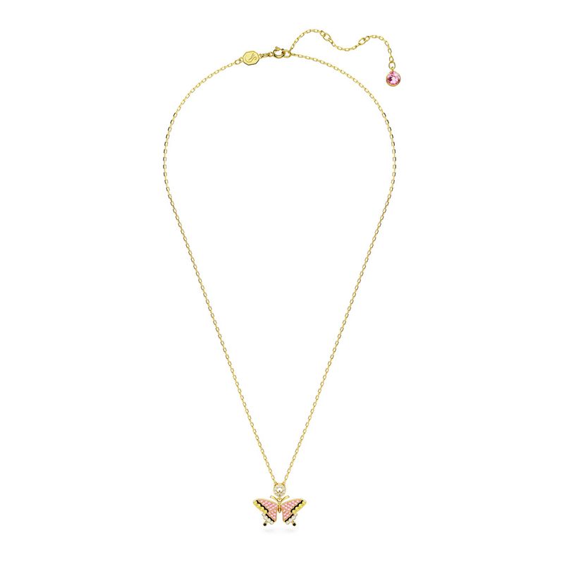 Colgante-Idyllia-Mariposa-Multicolor-Baño-tono-oro