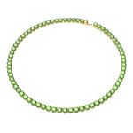 Collar-Matrix-Tennis-Talla-redonda-Medio-Verde-Baño-tono-oro