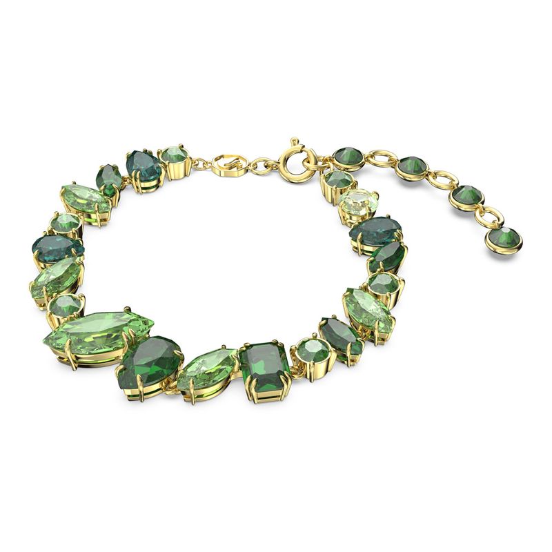 Pulsera-Gema-Tallas-mixtas-Verde-Baño-tono-oro