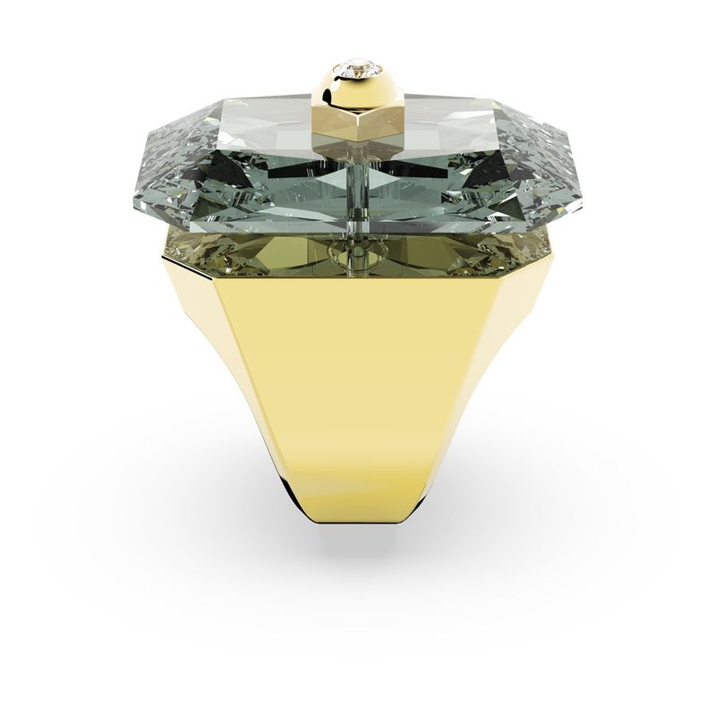 Anillo-de-coctel-Numina-Talla-octogonal-Gris-Baño-tono-oro