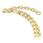 Collar-Dextera-Arte-Mezcla-de-eslabones-Grande-Blanco-Baño-tono-oro