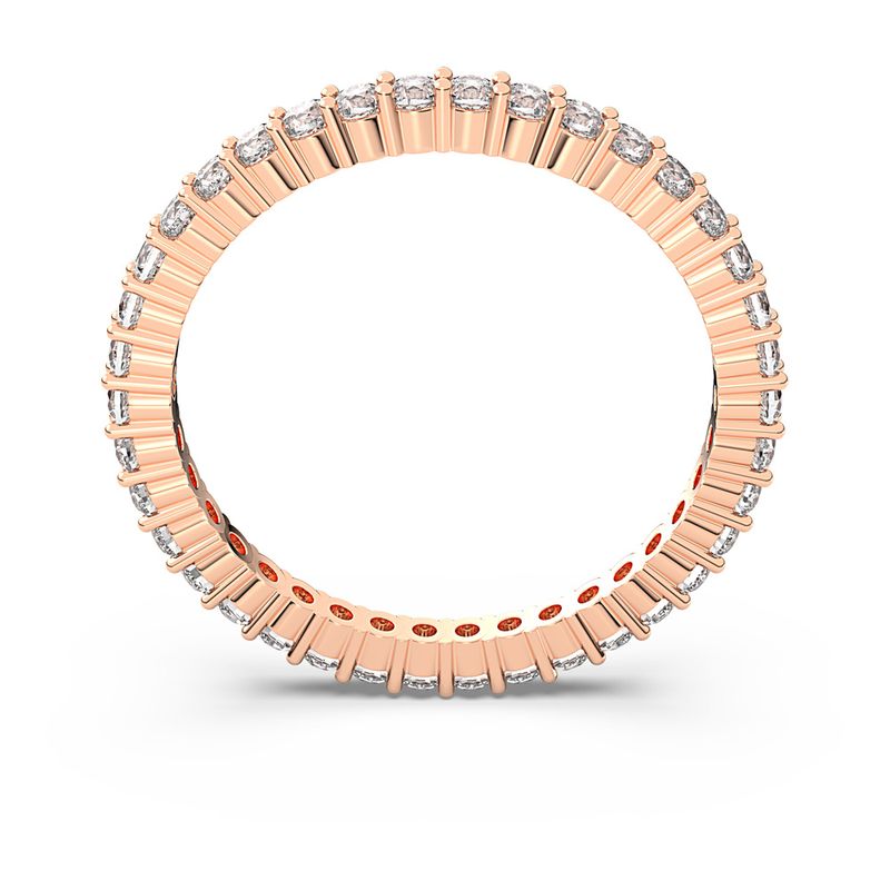 Anillo-Vittore-Talla-redonda-Blanco-Baño-tono-oro-rosa