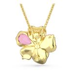 Colgante-y-broche-Florere-Pave-Flor-Rosas-Baño-tono-oro