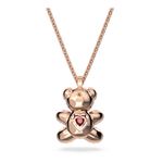 Colgante-Teddy-Oso-Rosa-Baño-tono-oro-rosa
