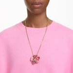 Colgante-y-broche-Florere-Pave-Flor-Rosas-Baño-tono-oro