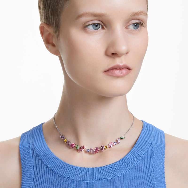 Collar-Gema-Tallas-mixtas-Multicolor-Baño-de-rodio