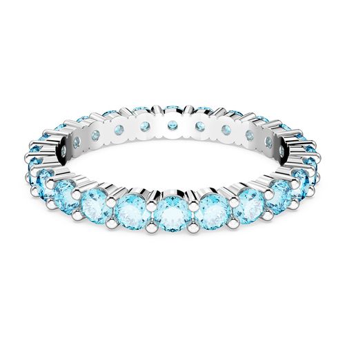 Anillo Matrix, Talla redonda, Azules, Baño de rodio