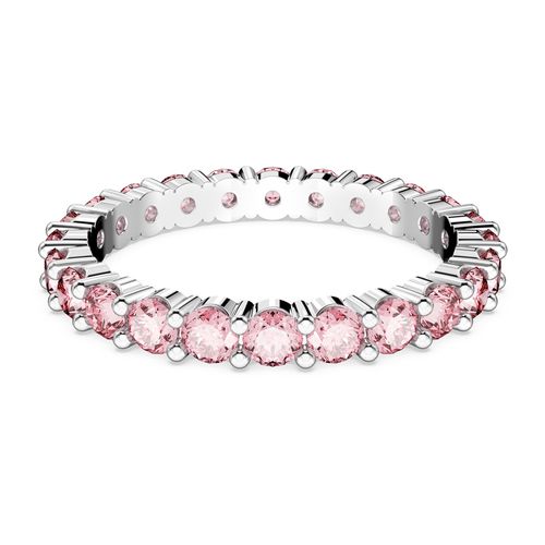 Anillo Matrix, Talla redonda, Rosa, Baño de rodio