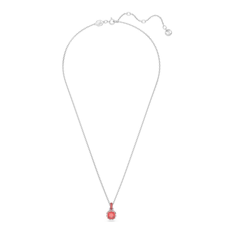 Colgante-Birthstone-Talla-cuadrada-Julio-Rojo-Baño-de-rodio
