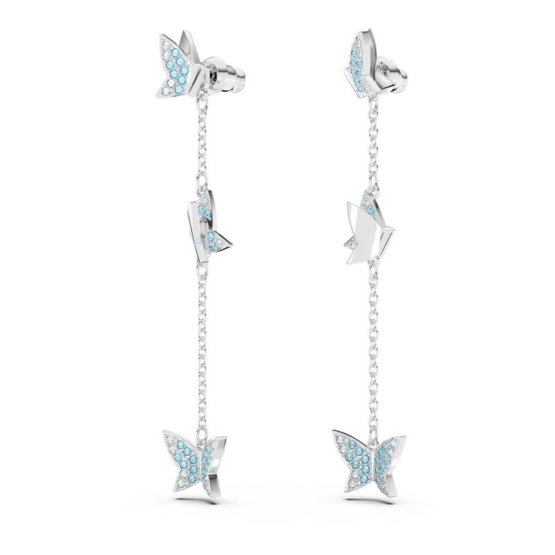 Pendientes-Lilia-Mariposa-Azules-Baño-de-rodio