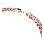 Pulsera-Matrix-Tennis-Talla-redonda-Pequeña-Blanca-Baño-tono-oro-rosa
