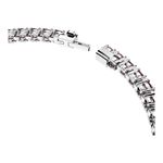 Pulsera-Matrix-Tennis-Talla-redonda-Pequeña-Rosa-Baño-de-rodio