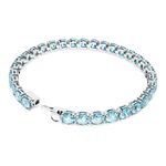 Pulsera-Matrix-Tennis-Talla-redonda-Mediana-Azul-Baño-de-rodio