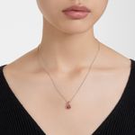 Colgante-Birthstone-Talla-cuadrada-Julio-Rojo-Baño-de-rodio