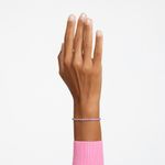 Pulsera-Matrix-Tennis-Talla-redonda-Pequeña-Rosa-Baño-de-rodio