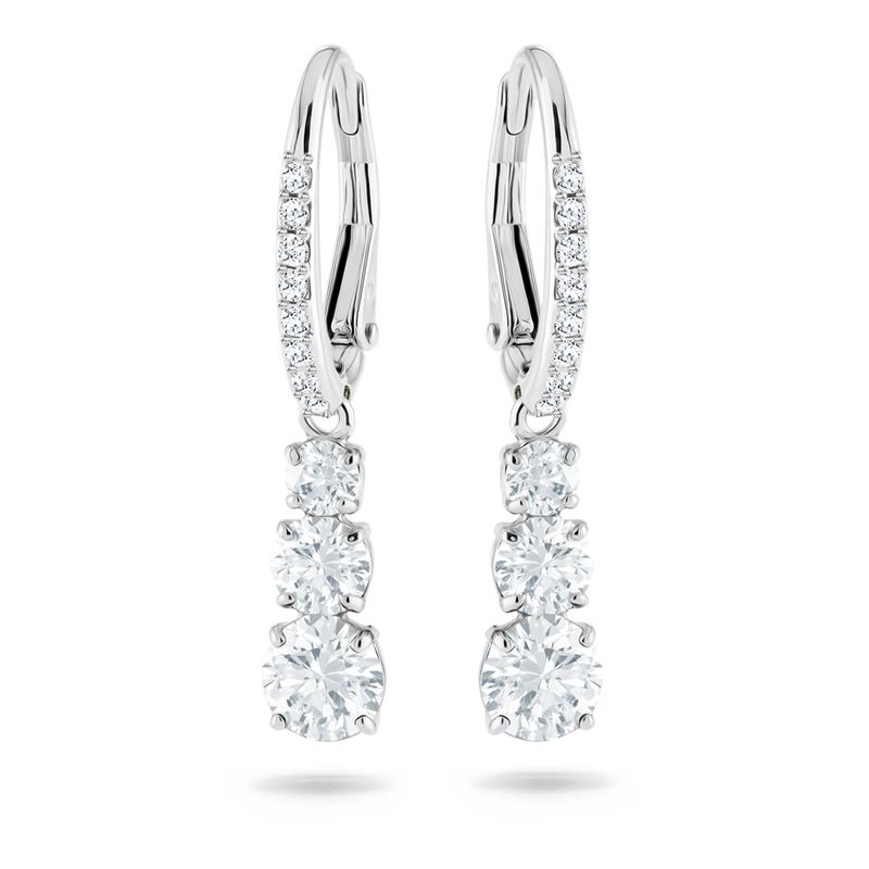 Aretes-Attract-Trilogy-Round-blanco-baño-de-rodio
