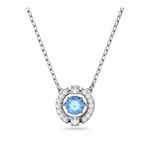 Collar-Sparkling-Dance-Round-azul-baño-de-rodio