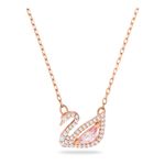 Collar-Dazzling-Swan-multicolor-baño-de-oro-rosa