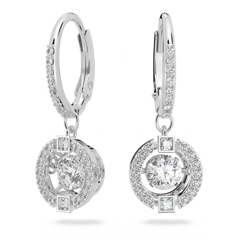 Aretes-Swarovski-Sparkling-Dance-blanco-baño-de-rodio