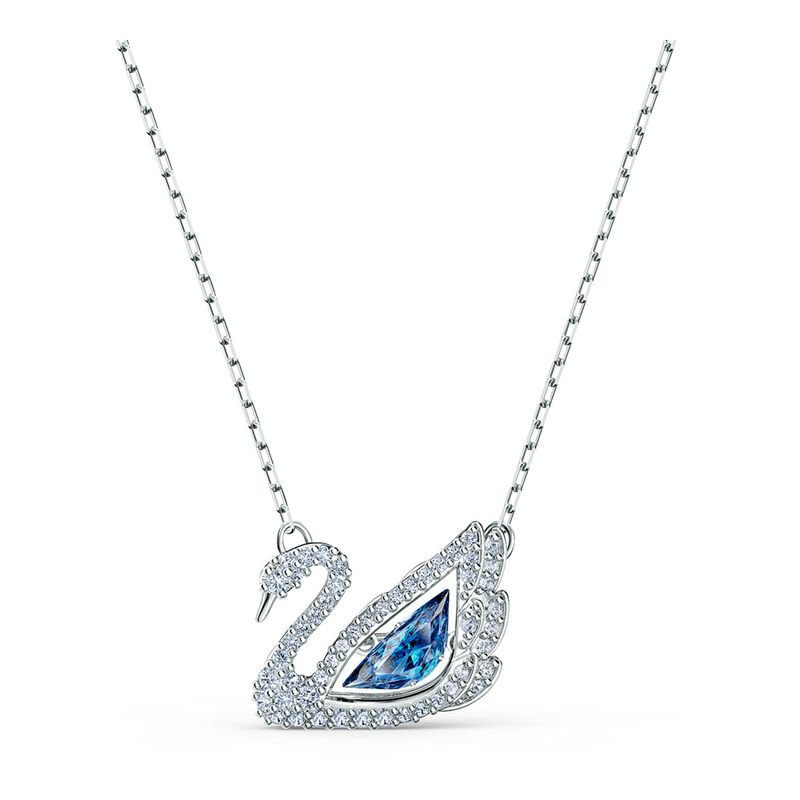 Collar-Dancing-Swan-azul-baño-de-rodio