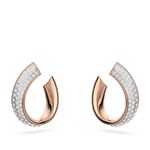 Aretes-de-aro-Exist-Pequeños-Blancos-Baño-tono-oro