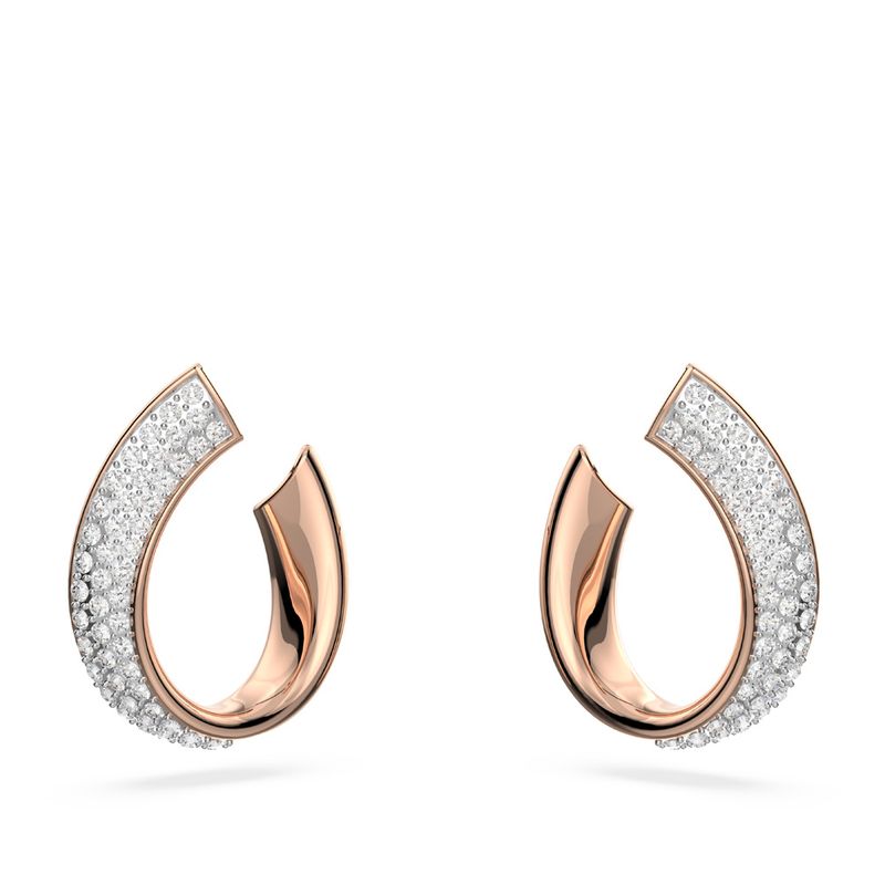 Aretes-de-aro-Exist-Pequeños-Blancos-Baño-tono-oro