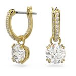 Pendientes-Constella-Talla-redonda-Blancos-Baño-tono-oro