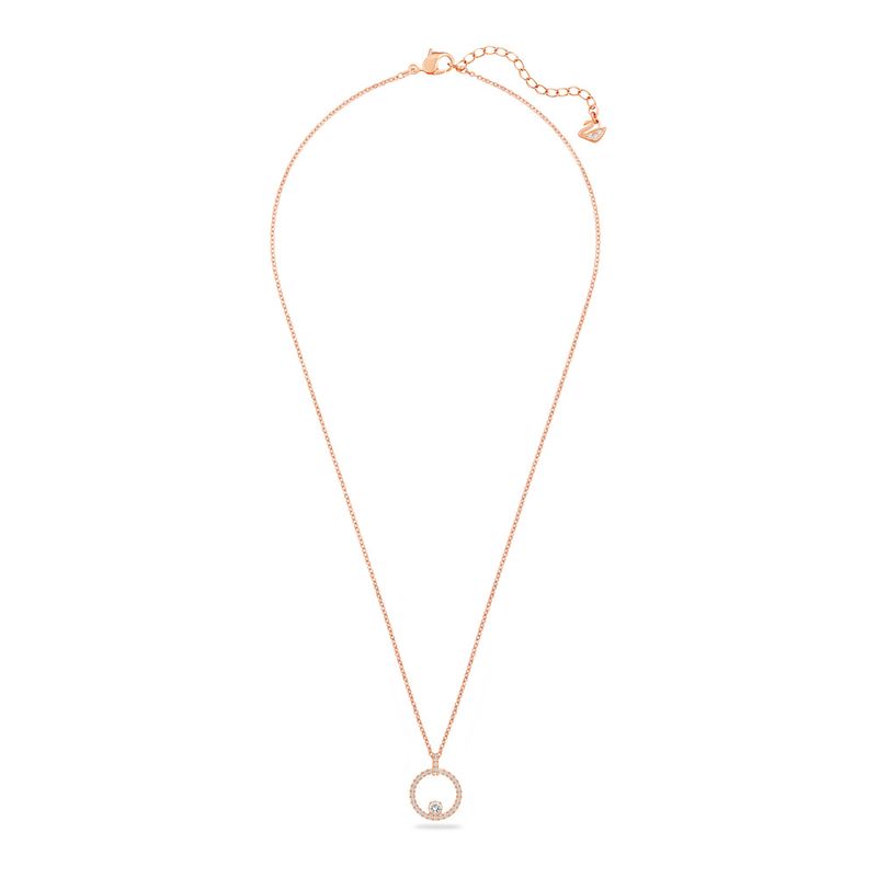 Colgante-Creativity-Circle-blanco-baño-de-oro-rosa
