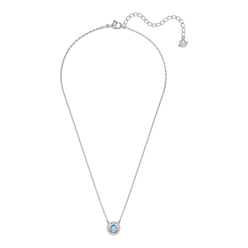 Collar-Sparkling-Dance-Round-azul-baño-de-rodio