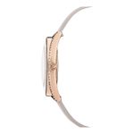 Reloj-Crystalline-Aura-correa-de-piel-gris-PVD-tono-oro-rosa