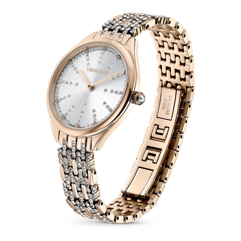 Reloj-Attract-Brazalete-de-metal-Blanco-PVD-tono-oro