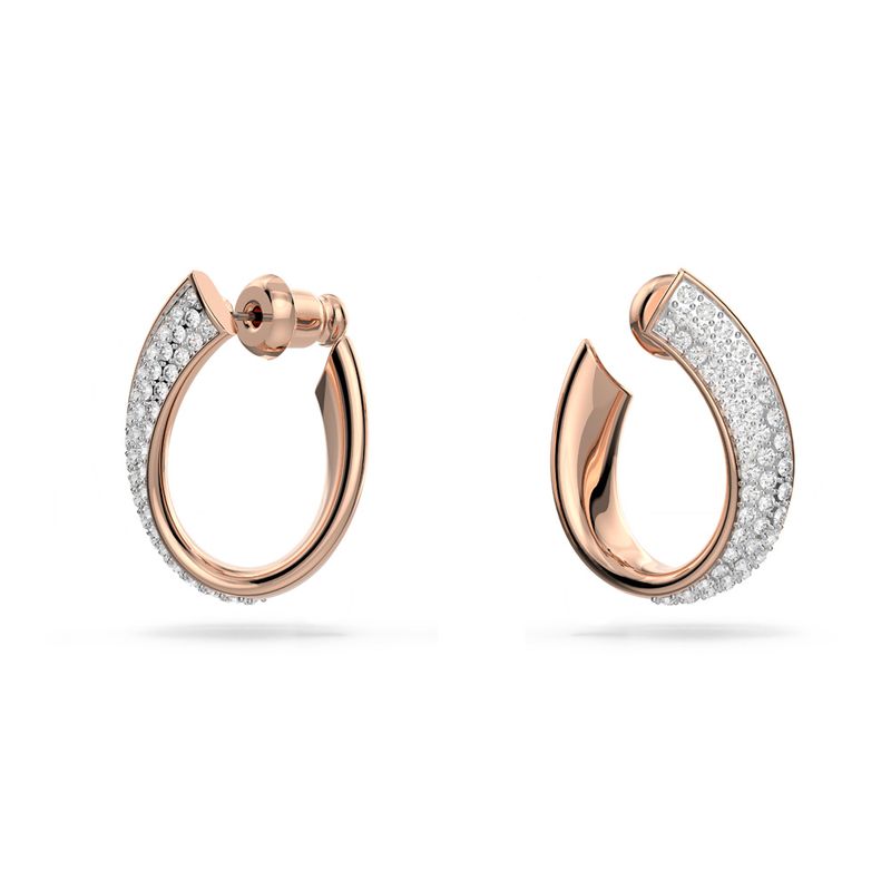 Aretes-de-aro-Exist-Pequeños-Blancos-Baño-tono-oro