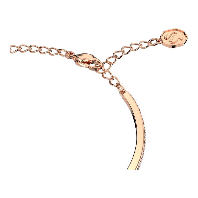 Brazalete-Millenia-Zirconia-Swarovski-de-talla-octogonal-Rosa-Baño-tono-oro-rosa